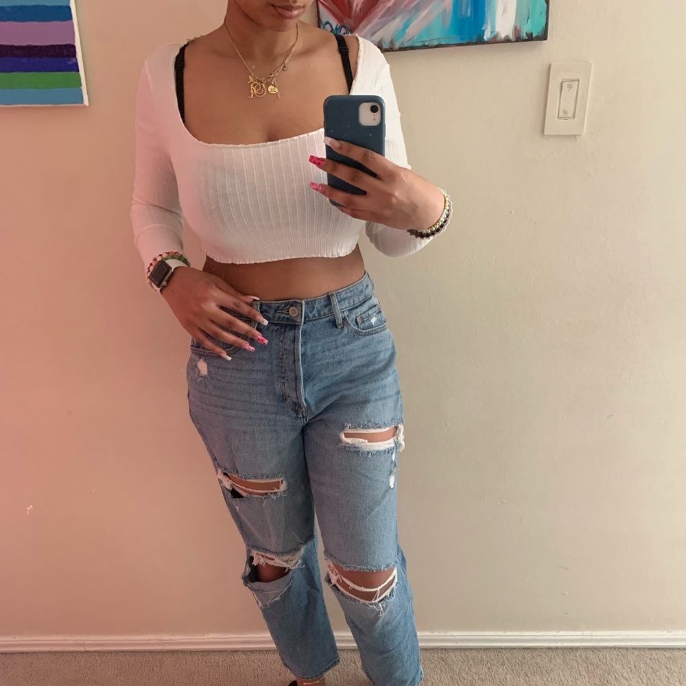 SHEIN White Crop Top